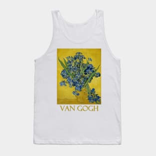 Irises in a Vase by Vincent van Gogh Tank Top